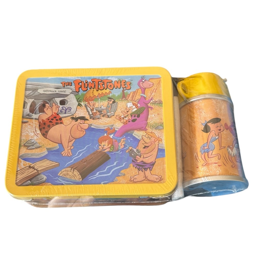 Vintage Limited Edition Hallmark Flintstones Lunchbox Set